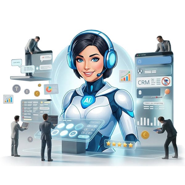 Интеграция умного ИИ-ассистента в CRM и автоматизация бизнес-процессов компании для роста продаж.